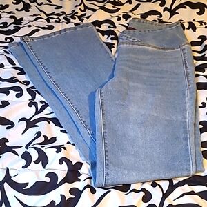 High waisted Bootcut stretch jeans
